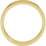 14K Yellow Gold 5 mm Lightweight Comfort-Fit Flat Band Size 6.5