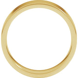 10K Yellow Gold 6 mm Lightweight Comfort-Fit Flat Band Size 8.5
