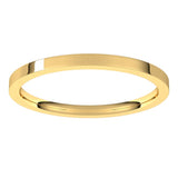 14K Yellow Gold 1.5 mm Lightweight Comfort-Fit Flat Band Size 5