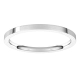Platinum 1.5 mm Lightweight Comfort-Fit Flat Band Size 8.5