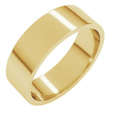 10K Yellow Gold 6 mm Flat Band Size 11.5
