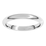 Platinum 2.5 mm Comfort-Fit Half Round Band Size 6