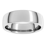 10K White Gold 6 mm Comfort-Fit European-Style Band Size 10