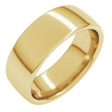 10K Yellow Gold 7 mm Comfort-Fit European-Style Band Size 10
