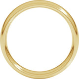 14K Yellow Gold 5 mm Comfort-Fit European-Style Band Size 12