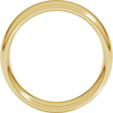 14K Yellow Gold 6 mm Comfort-Fit European-Style Band Size 14