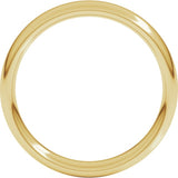 14K Yellow Gold 4 mm Comfort-Fit European-Style Band Size 6