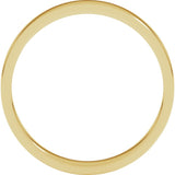10K Yellow Gold 3 mm Flat Band Size 7