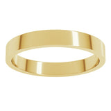18K Yellow Gold 3 mm Flat Band Size 6.5