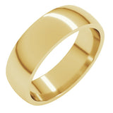 10K Yellow Gold 6 mm Lightweight Comfort-Fit Half Round Band Size 13.5