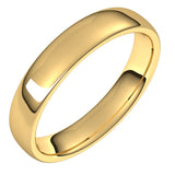 14K Yellow Gold 4.5 mm Comfort-Fit European-Style Band Size 5.5