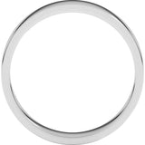 10K White Gold 4 mm Flat Band Size 9.5