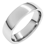 14K White Gold 5.5 mm Comfort-Fit European-Style Band Size 11