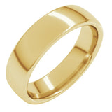 10K Yellow Gold 5.5 mm Comfort-Fit European-Style Band Size 8