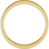 14K Yellow Gold 5 mm Flat Band Size 10.5