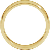 10K Yellow Gold 7 mm Lightweight Comfort-Fit Half Round Band Size 8.5