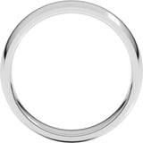 Palladium 5 mm Lightweight Comfort-Fit Half Round Band Size 8