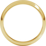 10K Yellow Gold 5 mm Half Round Band Size 11.5