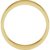 14K Yellow Gold 6 mm Flat Band Size 11.5