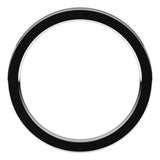 14K White Gold 2 mm Comfort-Fit Flat Band Size 7.5