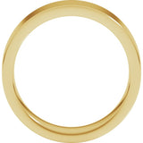 10K Yellow Gold 6 mm Comfort-Fit Flat Band Size 8