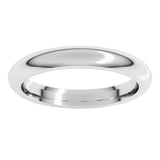 Sterling Silver 3 mm Comfort-Fit Half Round Band Size 8