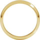 14K Yellow Gold 4 mm Half Round Band Size 4