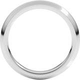 Continuum Sterling Silver 3 mm Comfort-Fit Half Round Band Size 7.5