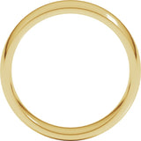 10K Yellow Gold 6 mm Lightweight Comfort-Fit Half Round Band Size 14
