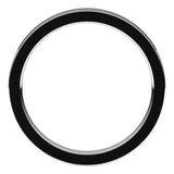 14K White Gold 2.5 mm Comfort-Fit Flat Band Size 8
