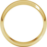 14K Yellow Gold 7 mm Half Round Band Size 9.5