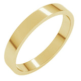 10K Yellow Gold 3 mm Flat Band Size 5