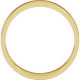18K Yellow Gold 4 mm Flat Band Size 5.5
