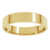 14K Yellow Gold 4 mm Ultra-Lightweight Flat Band Size 5