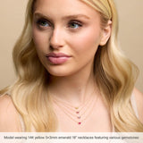 Sterling Silver Lab-Grown Alexandrite 18" Necklace