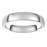 Sterling Silver 4.5 mm Comfort-Fit European-Style Band Size 10