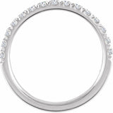 Sterling Silver 1/2 CTW Lab-Grown Diamond Stackable Ring