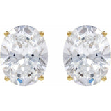 14K Yellow Gold 1 1/2 CTW Lab-Grown Diamond Earrings