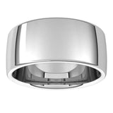 14K White Gold 9 mm Comfort-Fit European-Style Band Size 6