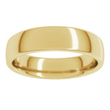 10K Yellow Gold 5 mm Comfort-Fit European-Style Band Size 7