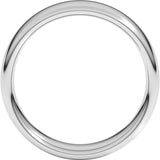 Platinum 6 mm Comfort-Fit European-Style Band Size 7