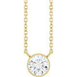 14K Yellow Gold 5/8 CT Lab-Grown Diamond 16-18