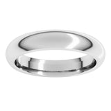 Platinum 3.5 mm Comfort-Fit Half Round Band Size 4