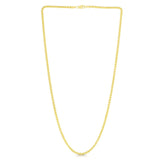 14K Gold 2.8mm Lite Round Wheat Chain 