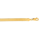 14K Gold 6mm Imperial Herringbone Chain 
