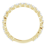 14K Yellow 1 1/6 CTW Natural Diamond Anniversary Band