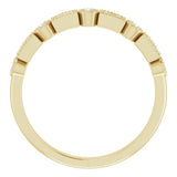 14K Yellow 1/4 CTW Natural Diamond Anniversary Band