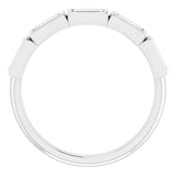 Platinum 1/2 CTW Natural Diamond Anniversary Band