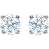 14K White 1/3 CTW Natural Diamond Stud Earrings