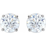 14K White 1 1/2 CTW Natural Diamond Stud Earrings